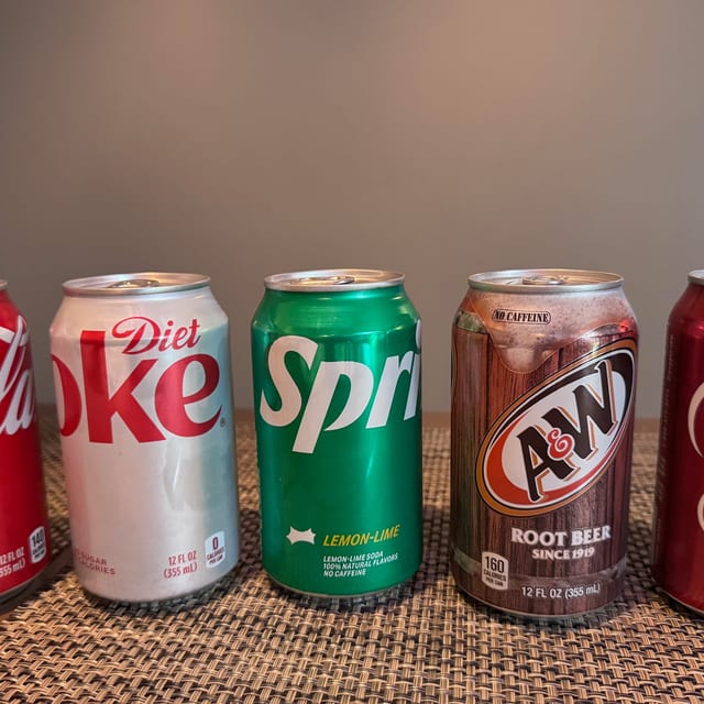 Soft drinks (can).