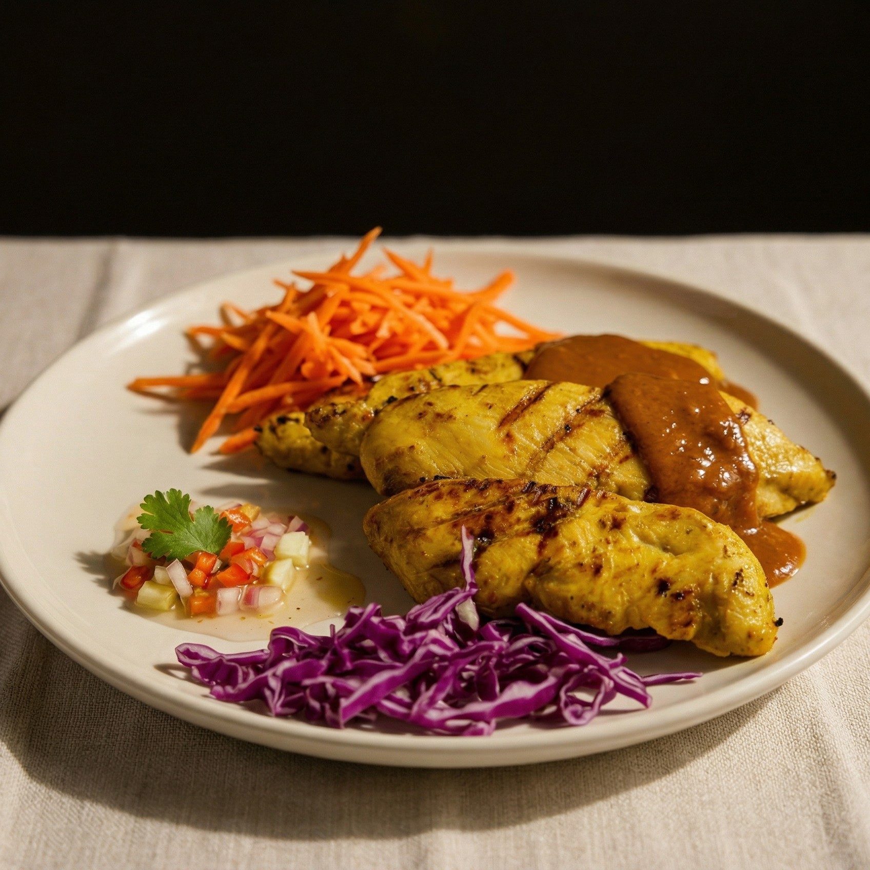 Satay 4 Skewers.
